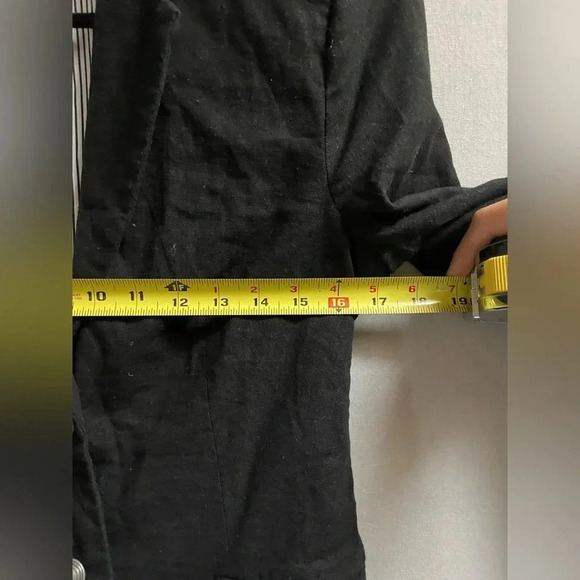 Harve Benard black  linen blazer Sz 6 - Picture 11 of 13